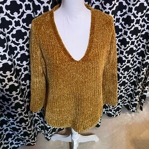 a new day Mustard V-Neck Sweater